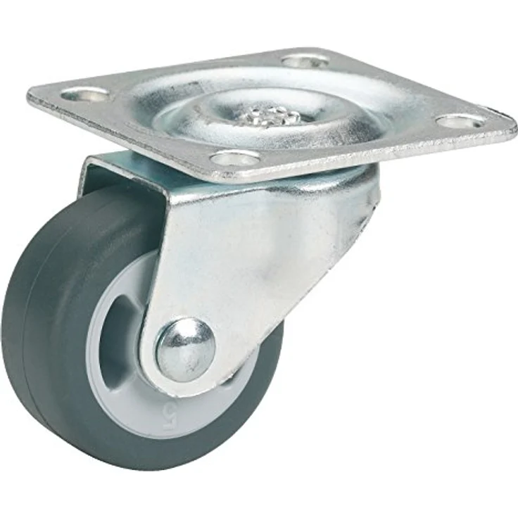 Lenkrolle mit Platte 30 x 14 mm, Tragkr. 20 kg – Bild 1