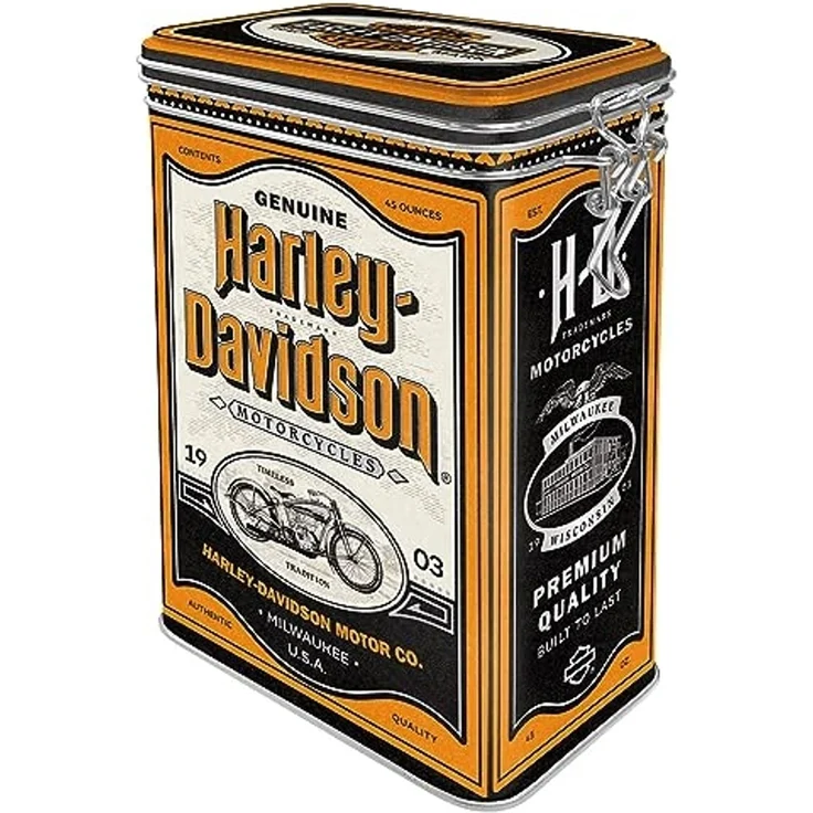 Nostalgic-Art Vorratsdose Aromadose - Harley-Davidson - Genuine Motorcycles Milwaukee – Bild 1