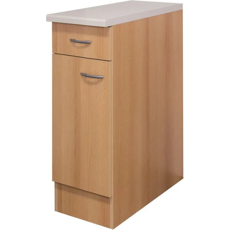 Flex-Well Unterschrank Küchenunterschrank - 30 cm breit - Buche – Namu