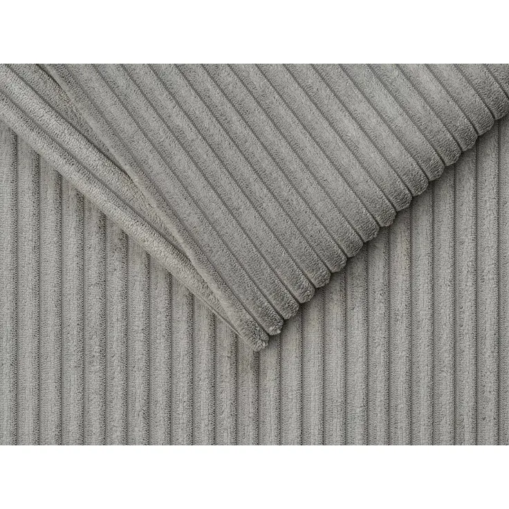 Vente-unique - CALITO Sofa SamtStoff Grau - B 223 cm152 cm x H 90 cm x L 278 cm – Bild 7