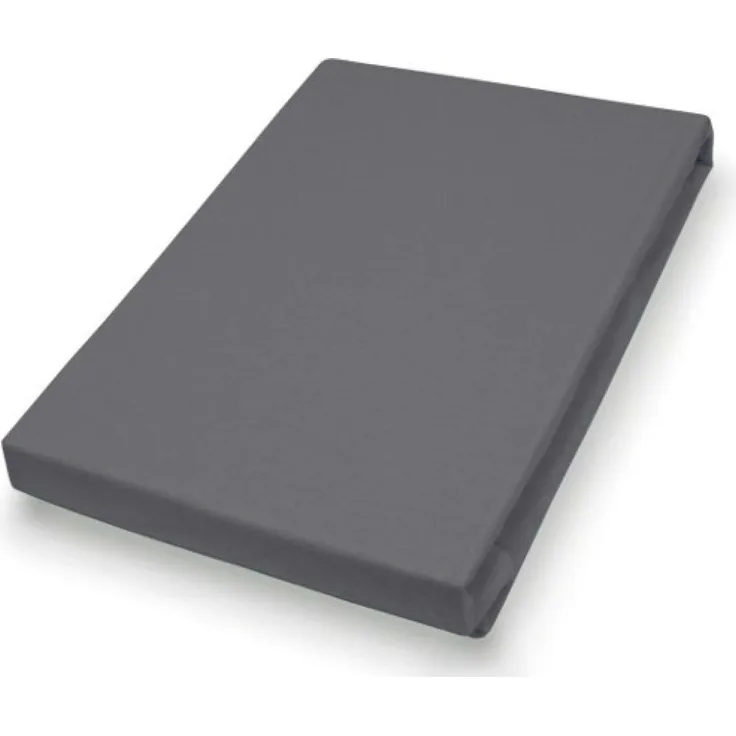 Hahn Haustextilien Jersey-Spannlaken Basic 140-160x200 cm anthrazit