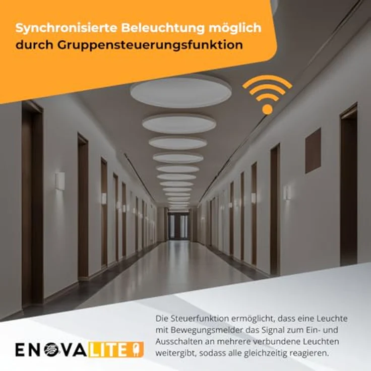 ENOVALITE LED-Notstrom Deckenleuchte, 8 Stunden, – Bild 6