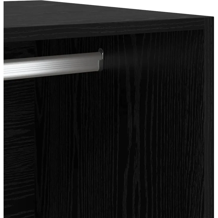 vidaXL Kleiderschrank Schwarz Eichen-Optik 30 x 50 x 200 cm 3403221 – Bild 9