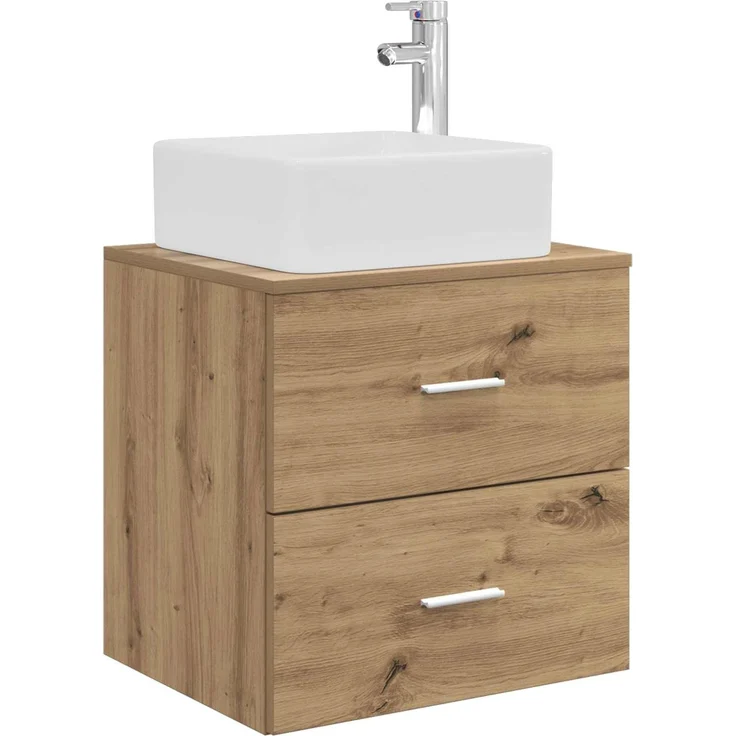 vidaXL Badezimmerschrank-Set 3 stk. Artisan-Eiche 136 x 35 x 80 cm 3405858 – Bild 5