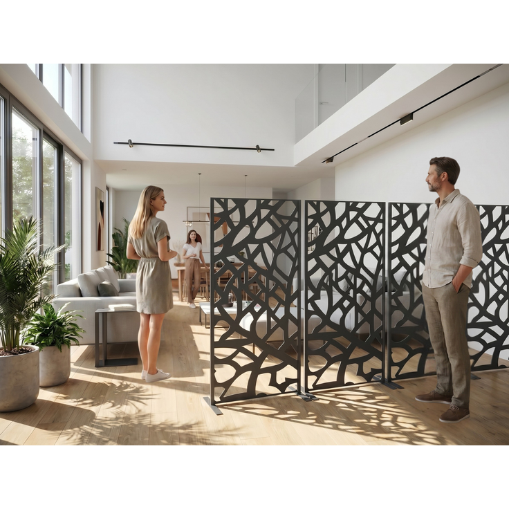 Dekorative Metallpaneel Metallsichtschutzwand - Roma – Bild 5