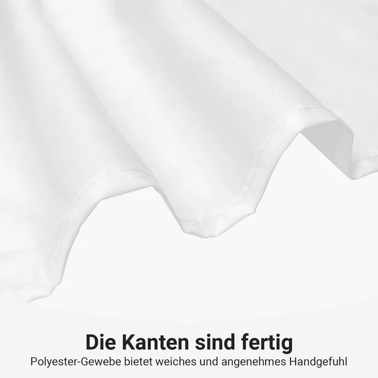 Lerores Duschvorhang 240x200cm Blaublatt Antischimmel Polyester Stoff 16 Ösen – Bild 5