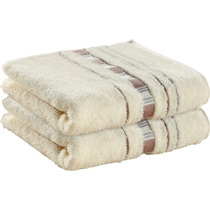 Erwin Müller Handtuch Handtuch "Achern" 2er-Pack, Frottier (2-St), Walk-Frottier Uni