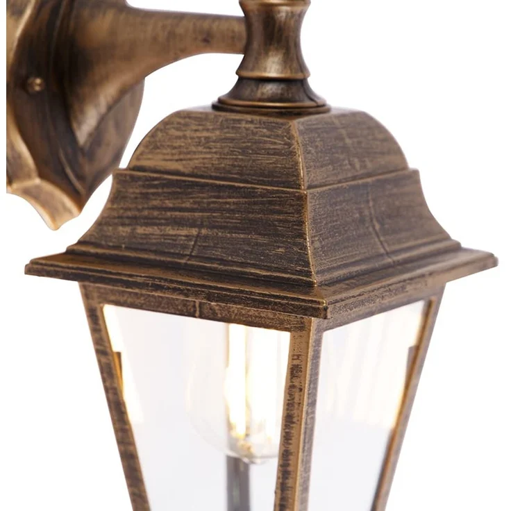 Qazqa Außen-Wandleuchte Capital, ohne Leuchtmittel, E27, Gold/Messing, Klassisch / Antik, Kunststoff, 1-flammig – Bild 6