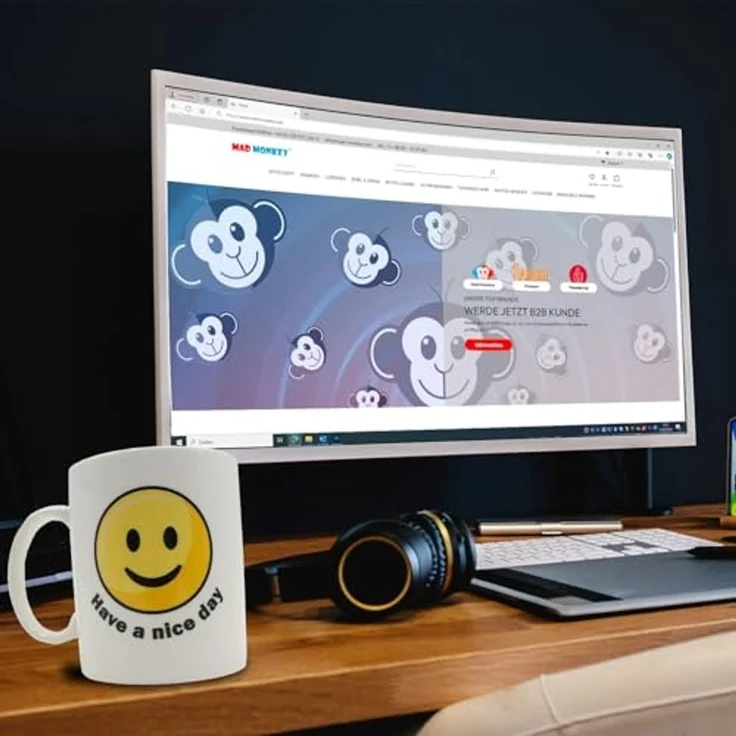 Mad Monkey Tasse Mad Monkey - Tasse "Have a nice Day" – Bild 5