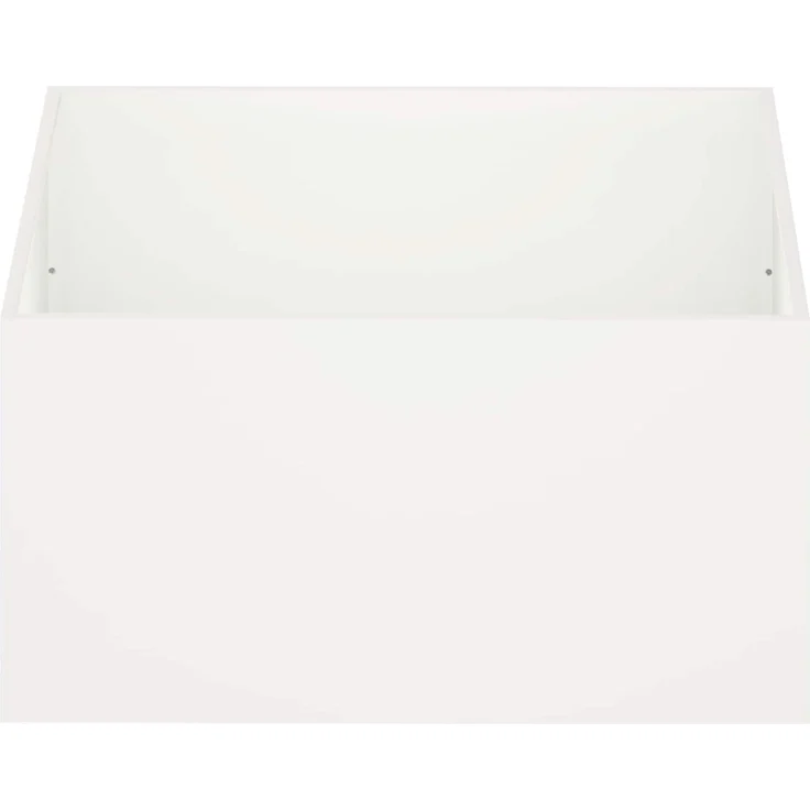 vidaXL Garten-Pflanzgefäß Weiß 80 x 80 x 40 cm Kaltgewalzter Stahl 8005108 – Bild 3