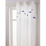 vertbaudet Vorhang Kinderzimmer Vorhang MOND & STERNE, Baumwolle