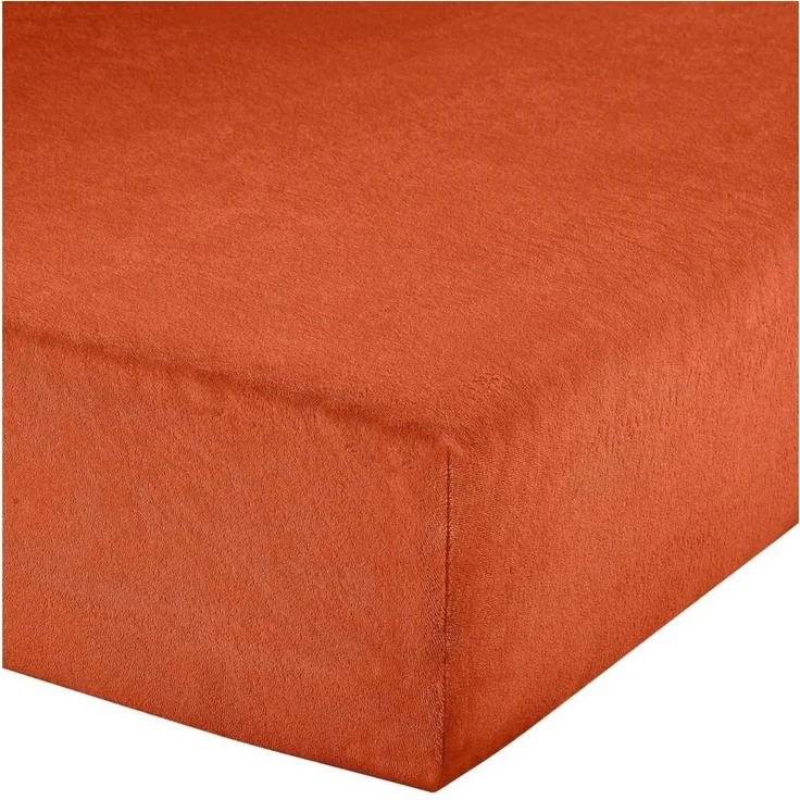 Erwin Müller Spannbettlaken Spannbettlaken "Erding", Frottee, Gummizug: Rundumgummi, (1 Stück), Frottee-Stretch Uni, Terra, Spannbettlaken | 90x190 - 100x200 cm – Bild 1