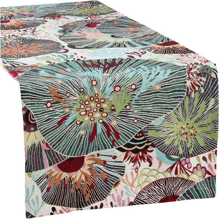 sander table + home Tischdecke Tischläufer "Sea Flowers", Blumen – Bild 4
