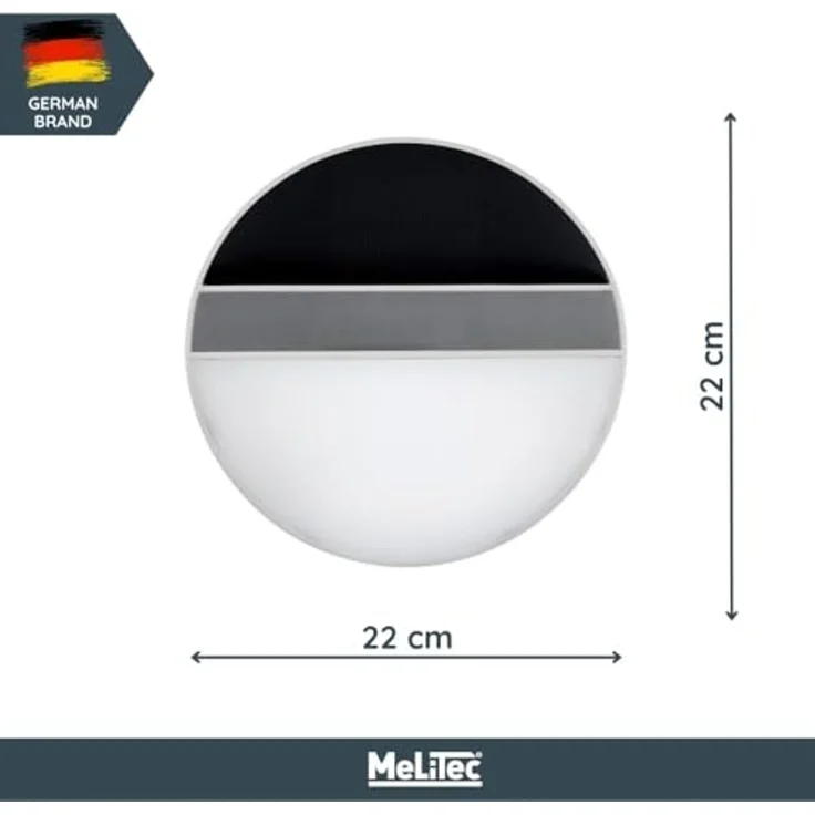 MeLiTec LED Außen-Wandleuchte Solar Wandleuchte SWL06, nein – Bild 5