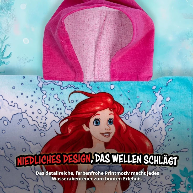 United Labels® Strandtücher Disney - Arielle - Badeponcho – Bild 5