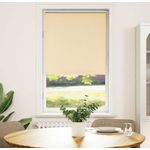 vidaXL Verdunkelungsrollo Beige 65x130cm Stoffbreite 60,7 cm Polyester 4010705