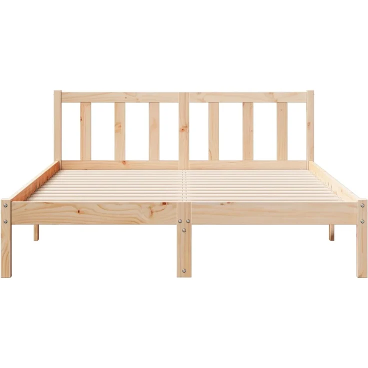 vidaXL Massivholzbett Extra Lang ohne Matratze 160x210 Kiefernholz 852436 – Bild 4