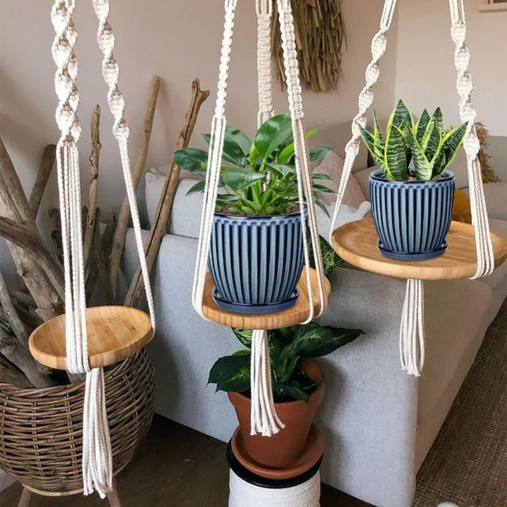 Übertopf 2er Set Keramik Drainageloch Untersetzer 15cm 13cm Blau – Bild 5