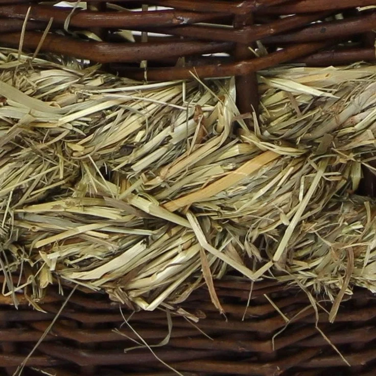3x Pflanzkorb aus Weide & Stroh, Blumentopf mit Rankhilfe, Pflanzgefäß mit Rankgitter, Gartendeko, Pflanzschale – Bild 6