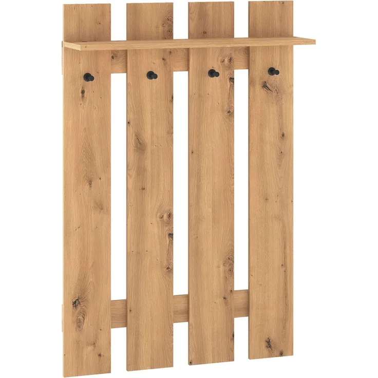 Garderobenpaneel Renes Flurgarderobe 80x22x119 cm Eiche Artisan