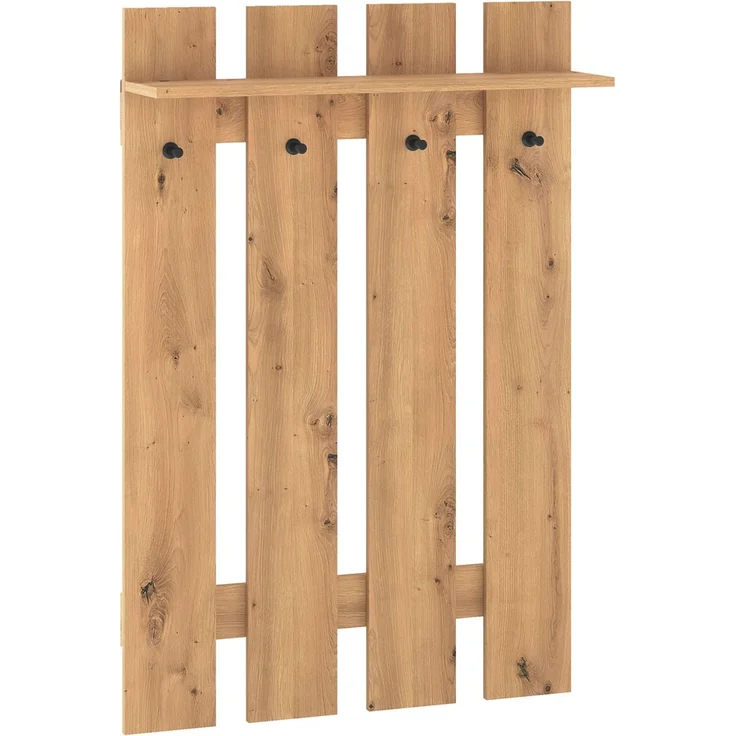 Garderobenpaneel Renes Flurgarderobe 80x22x119 cm Eiche Artisan