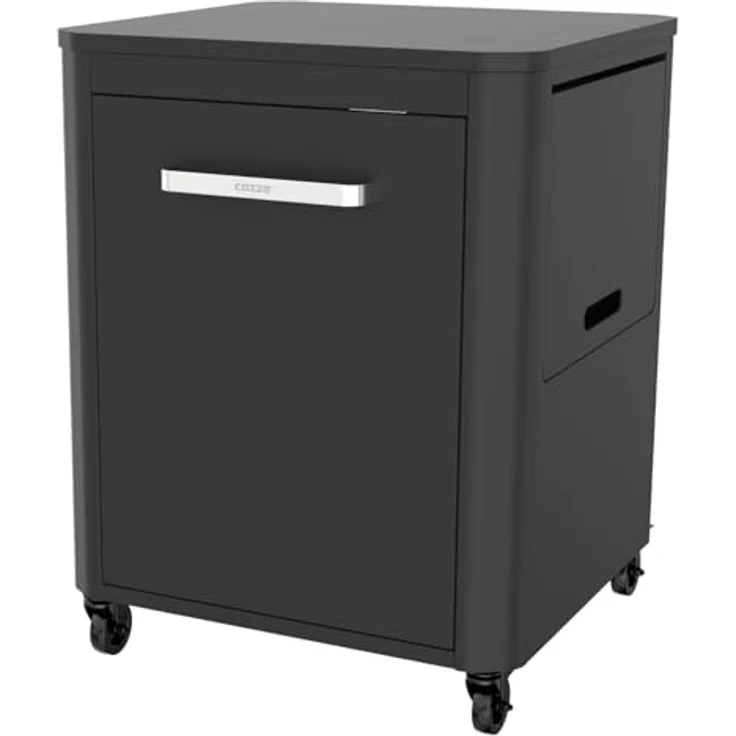 Cozze® Premium Outdoor Schrank Garten mit 2 klappbaren Seitentischen – Hochwertiges Sideboard Outdoor – Praktischer Gartenschrank für den Außenbereich (Gartenmöbel Schrank für Gasflasche & Zubehör) – Bild 5