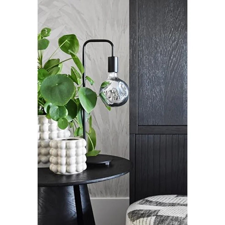 Calex U-Line Tischlampe, 53 cm Höhe, schwarze Tischleuchte im Industrie-Look mit E27-Fassung, ohne Leuchtmittel – Bild 5