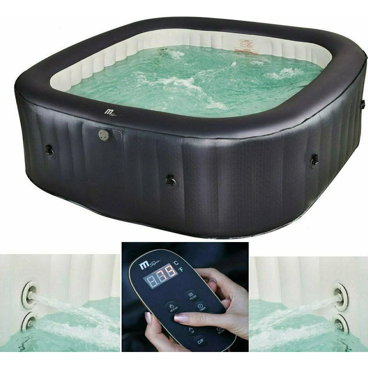 XXL Luxus-Whirlpool, aufblasbar, Hydro-Jets, MSPA 2024, für Outdoor & Indoor, mit Heizung – Bild 1