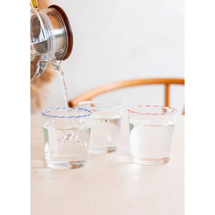 Hermia Concept 'BRD0094' Glas, Rosa, 8 x 8 x 12 cm, 300 ml