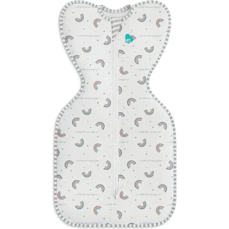Love To Dream Puck-Babyschlafsack Neugeborenen-Essentials für 0–6 Monate alte Baby-Mädchen und -Jungen. 1,0 Tog-Babyschlafsack mit Armen, für komfortablen und ruhigen Schlaf, Von Hebammen empfohlen