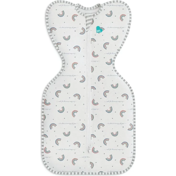 Love To Dream Puck-Babyschlafsack Neugeborenen-Essentials für 0–6 Monate alte Baby-Mädchen und -Jungen. 1,0 Tog-Babyschlafsack mit Armen, für komfortablen und ruhigen Schlaf, Von Hebammen empfohlen – Bild 1