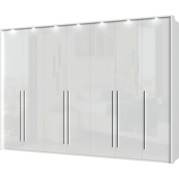Places of Style Kleiderschrank Piano weiß, UV lackiert, mit Beleuchtung, hochglänzend, Soft-Close Funktion – Bild 2