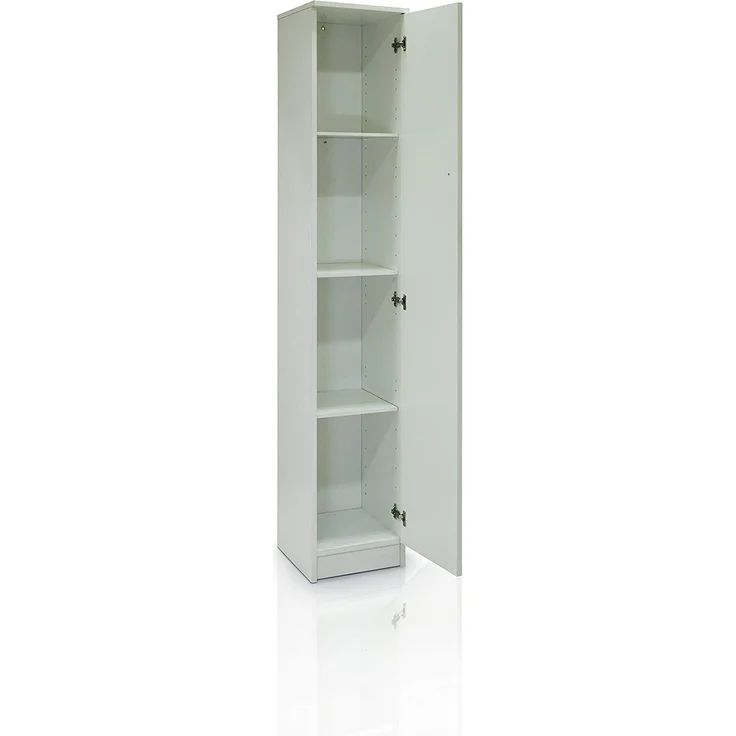 Dmora Kleiderschrank mit Einzeltür in heller Holzfarbe, 31 x 34 x 183 cm – Bild 5