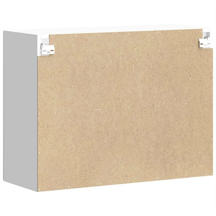 vidaXL Küchen-Hängeschrank mit Glastür Lucca Hochglanz-Weiß Holzwerkstoff 853849 – Bild 7