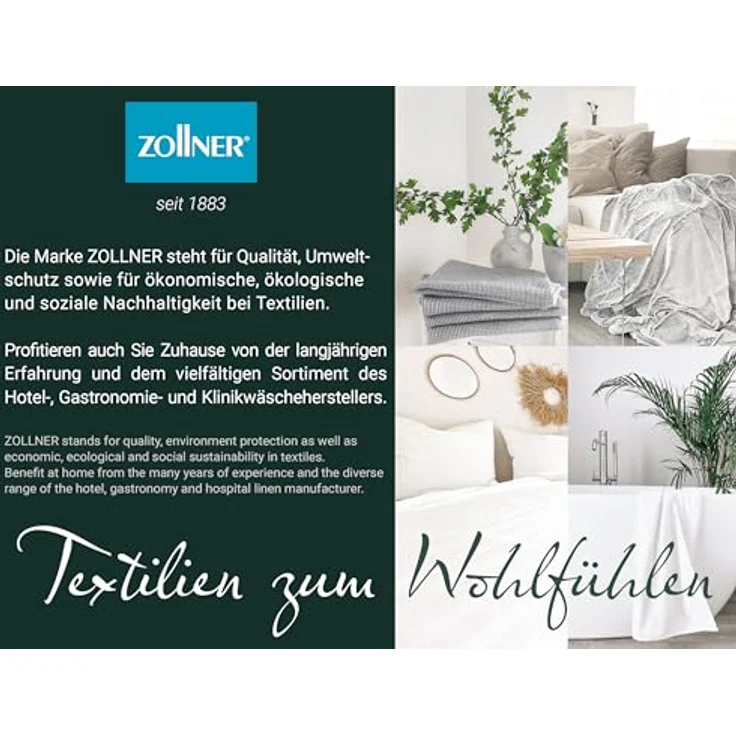 Zollner Kuscheldecke, Grau, 150x200 cm, mit Felloptik, Oeko-Tex® Standard 100, waschbar bis 30°C – Bild 7