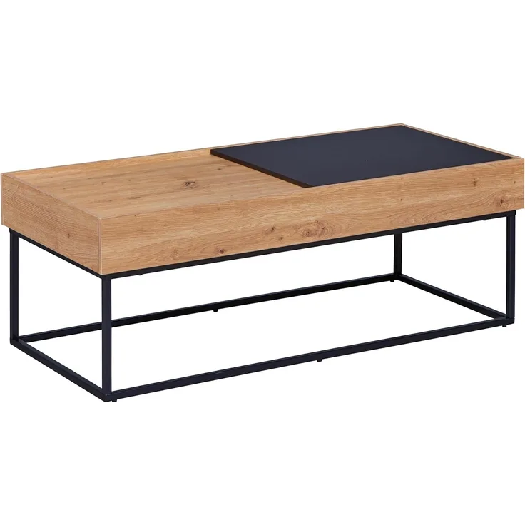 Couchtisch FILORA, 110 x 50 cm Metallfüße Optik: Artisan Eiche