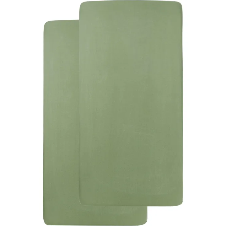 Meyco Uni Spannbettlaken Wiege - 2 Stück - 40 x 80