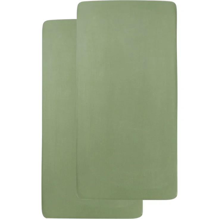 Meyco Uni Spannbettlaken Wiege - 2 Stück - 40 x 80