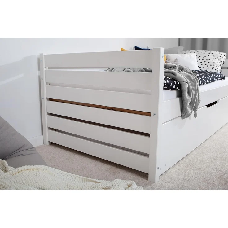 Funktionsbett "Naomi" 100x200 Kiefer massiv inkl. Schubkästen nach Wahl – Bild 3
