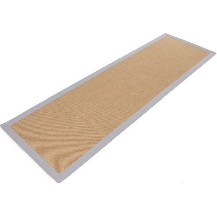 carpetfine Läufer Sisal, rechteckig, Höhe: 5 mm, mit farbiger Bordüre, Anti Rutsch Rückseite – Bild 2