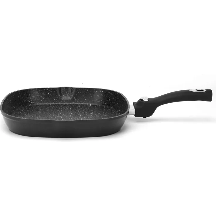 Bratpfanne-Grill „Granit Grey“ 26cm mit abnehmbaren Griff