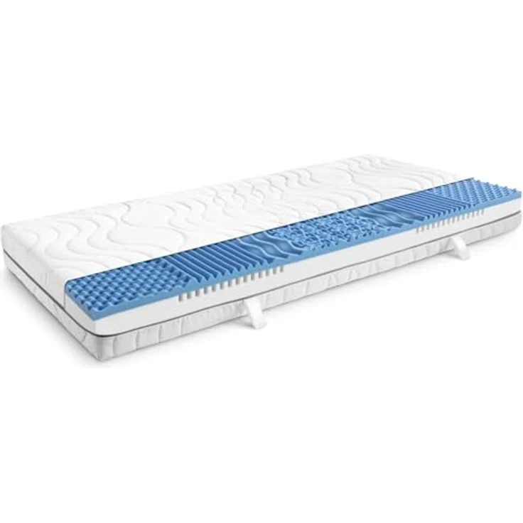 7 Zonen Viskoelastik-Matratze Sleezzz Smart 120 x 200 cm, Höhe 18 cm, Härtegrad H3 mit Air Memoryschaum – Bild 6