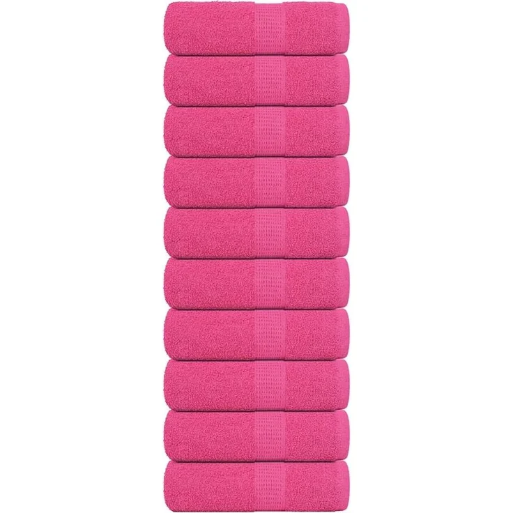 vidaXL Gästetücher FROGN 10 Stk. Rosa 30x50 cm 360 g/m² 137045 – Bild 1