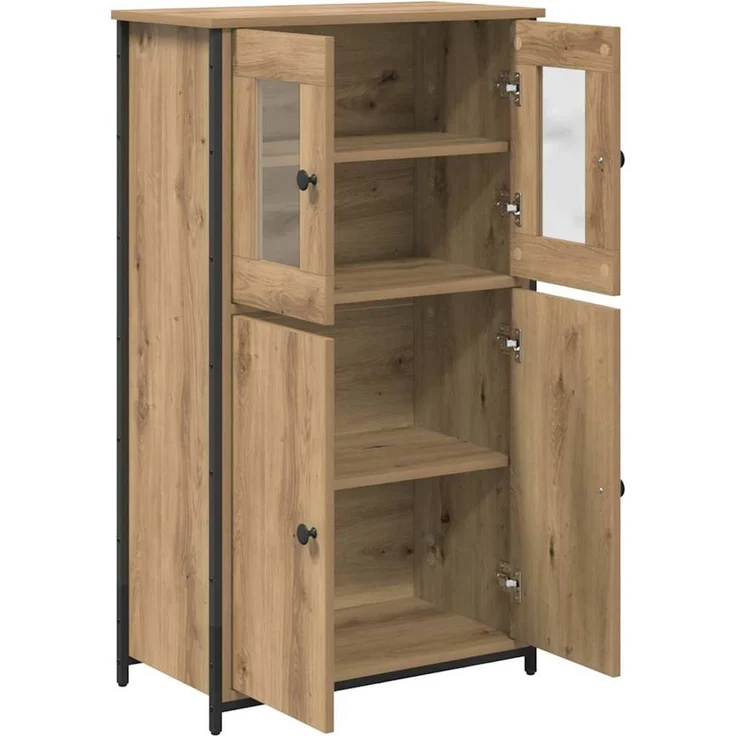 vidaXL Highboard Artisan-Eiche 62 x 32 x 106,5 cm Holzwerkstoff 882252 – Bild 5