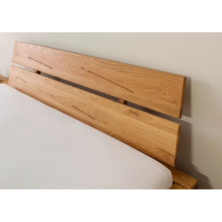 Bett Eiche 160x200x87 natur geölt BREGENZ #102 – Bild 4