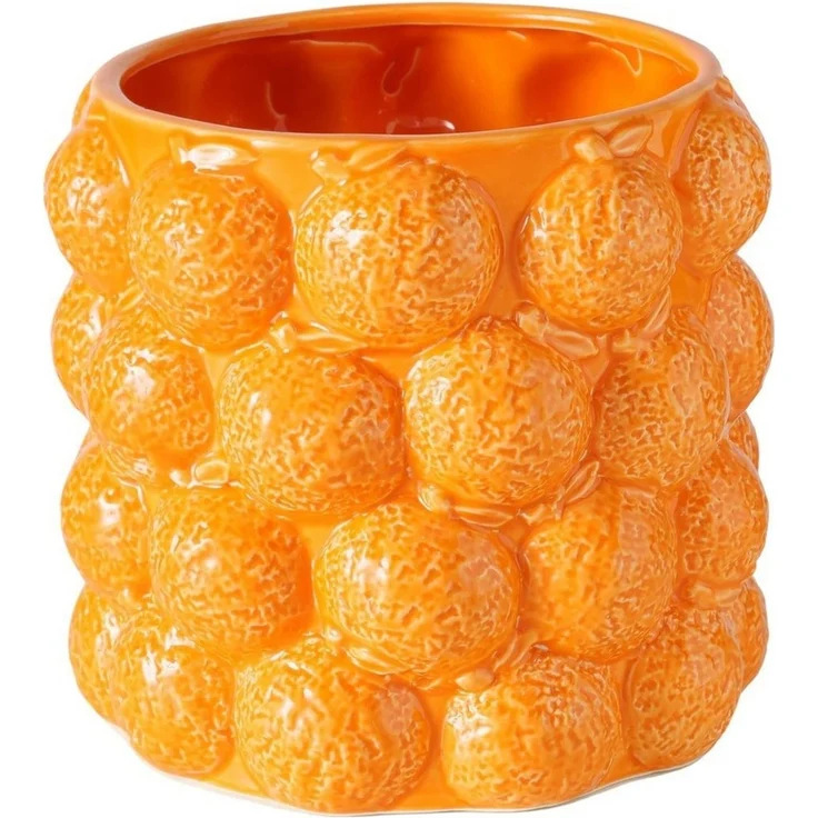 Übertopf 3D Optik ORANGE – Bild 1