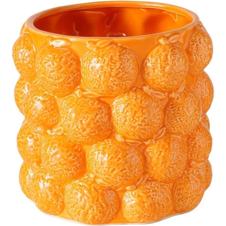 Übertopf 3D Optik ORANGE
