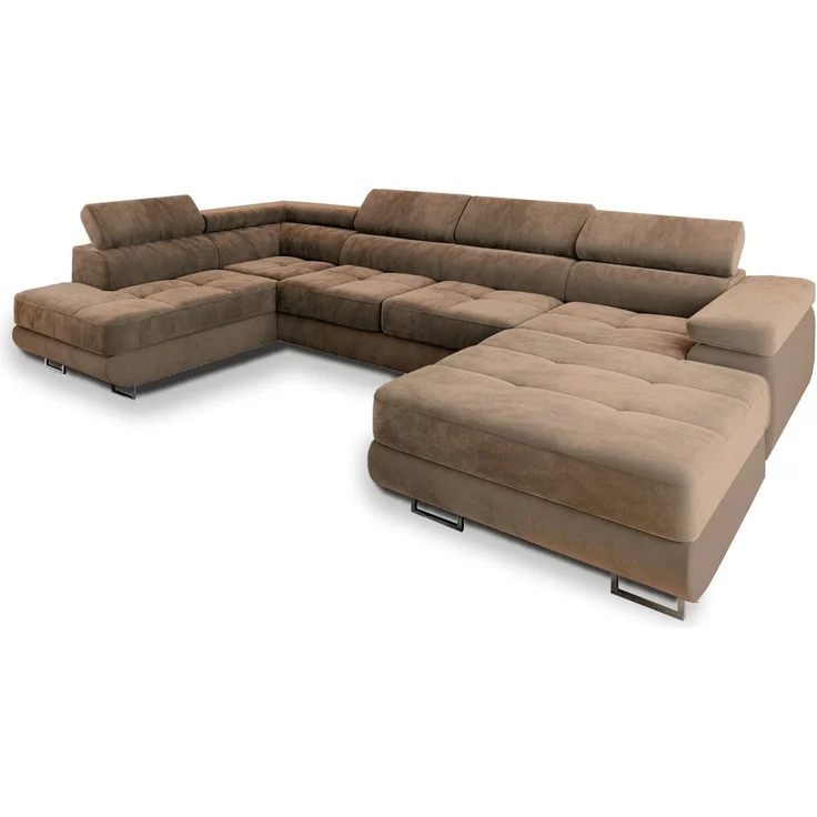 Masseno Ecksofa CASONE mit Schlaffunktion U-Form, Sofa mit Bettkasten – Bild 2