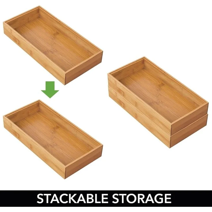 mDesign Aufbewahrungsbox Schubladenbox Organizer Besteckkasten 4er Set – Bild 5