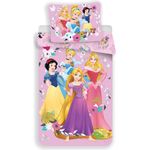 Disney Princess Mädchen Bettwäsche 140x200 cm 100% Baumwolle